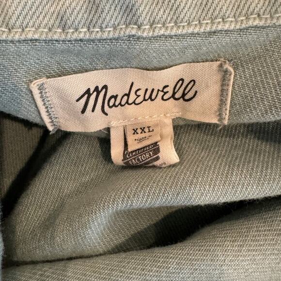 Madewell Denim Ames Oversized Shirt-Jacket: Garment-Dyed Edition Size XXL - Picture 6 of 8